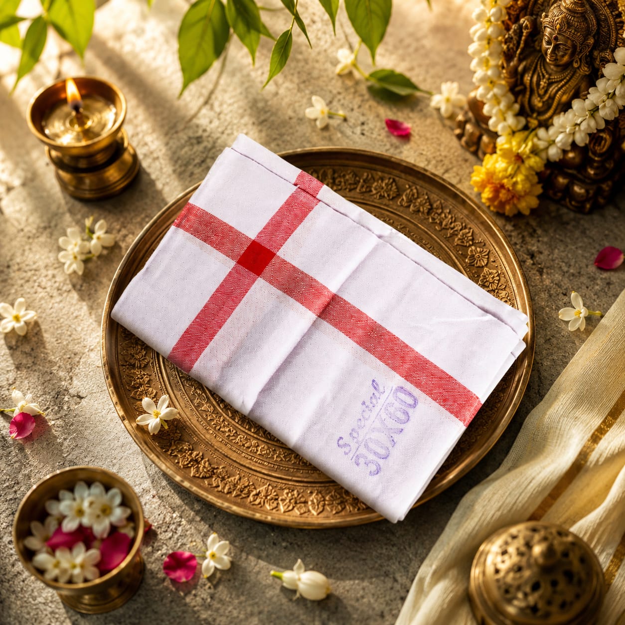 White towel-big towel (30*60) image 1