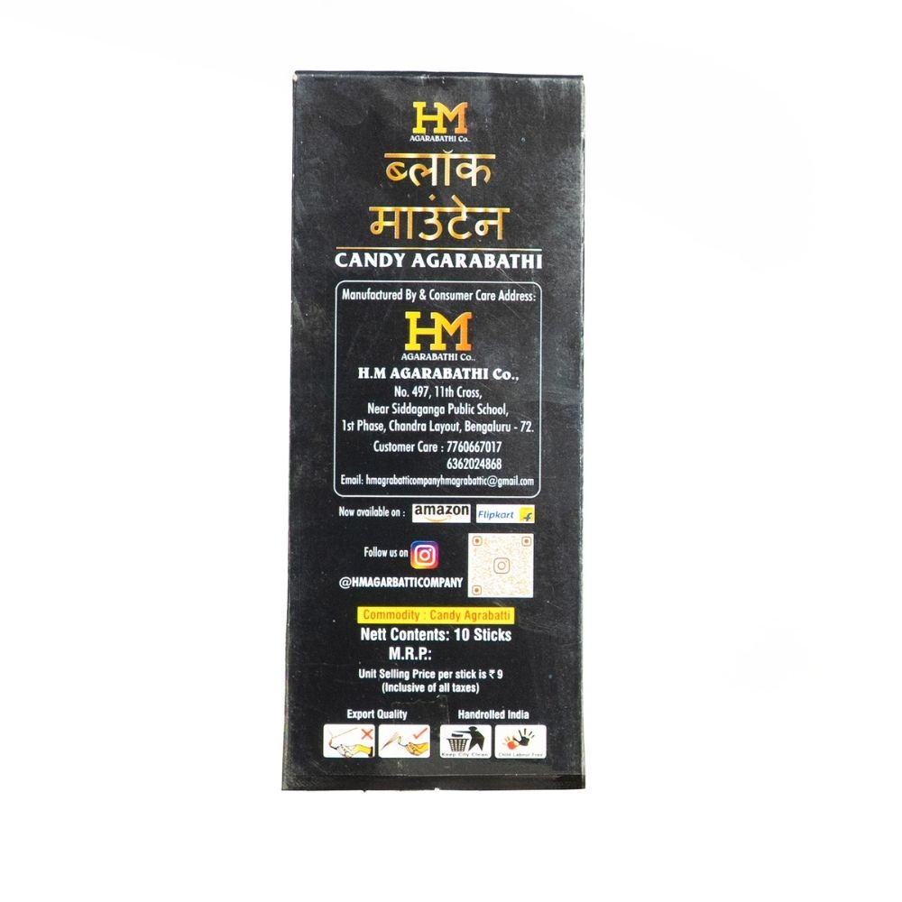 Black Mountain Agarbhatti- 10 Sticks image 3