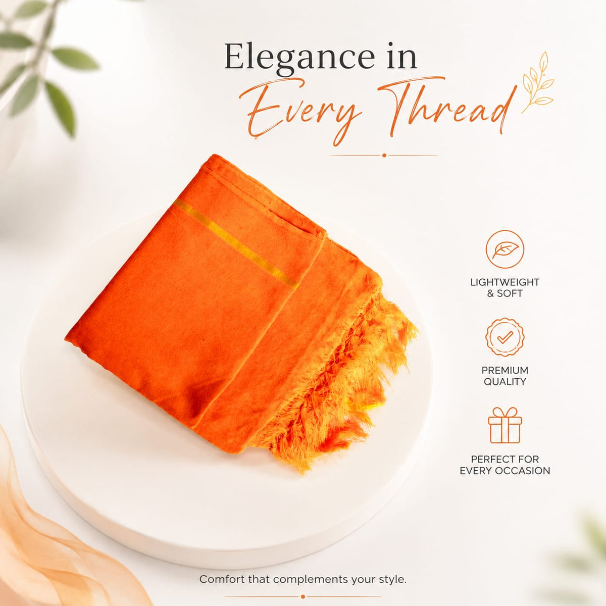 Orange kutch towel image 3