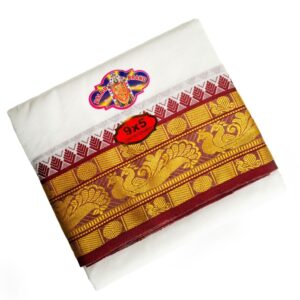 COTTON PATTAR PANCHE-white image 1
