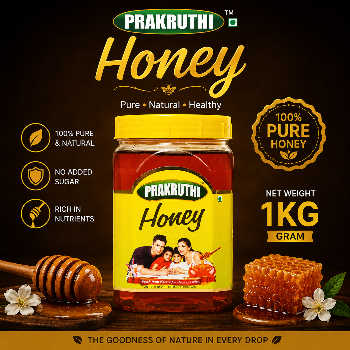 Prakruthi Honey-1 KG image 0