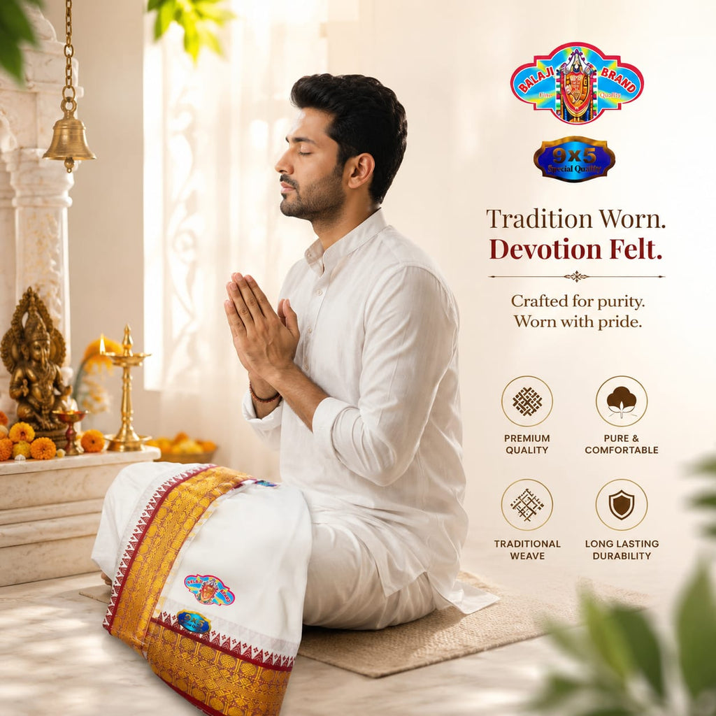 COTTON PATTAR PANCHE-white image 2