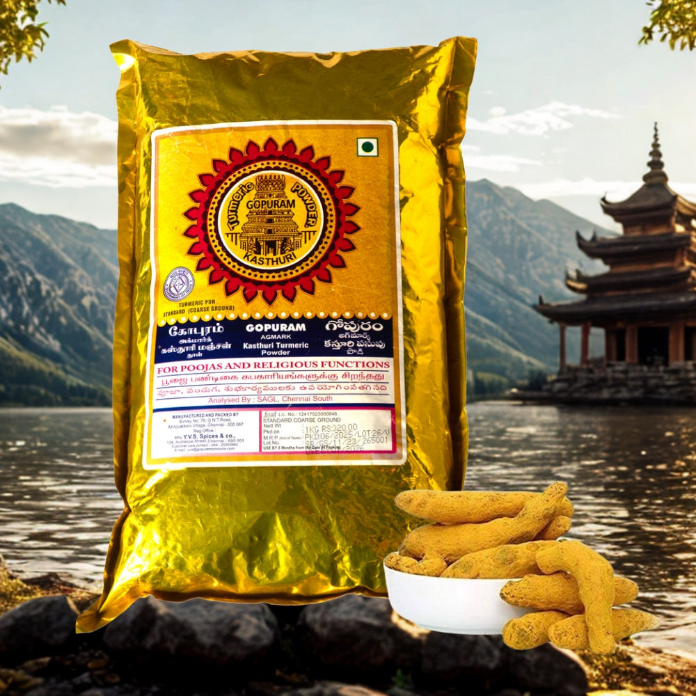 Gopuram 1kg kasthuri turmeric image 1