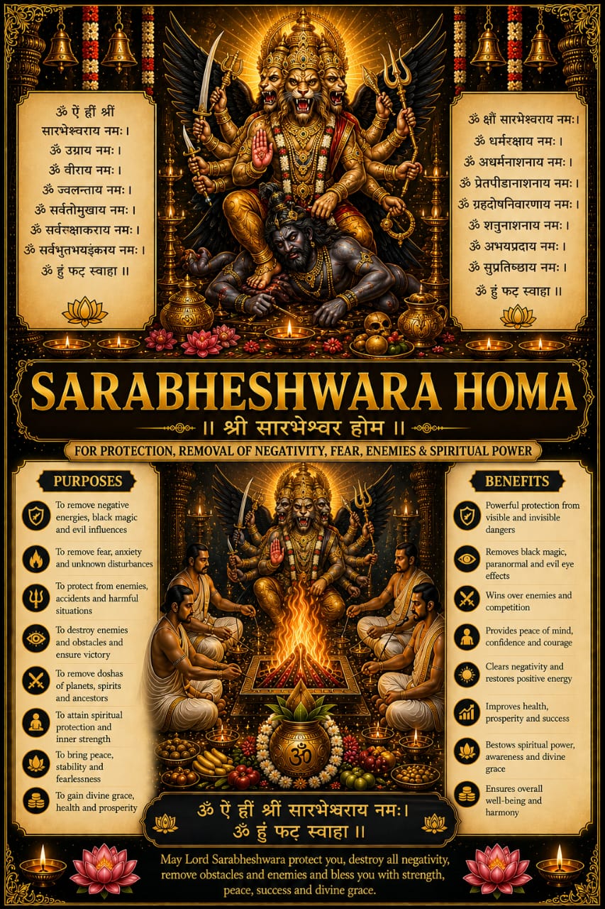 Sarabheshwara Homa  samagri