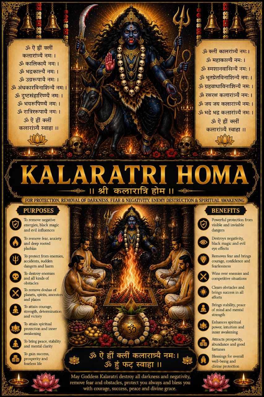 Kalaratri Homa  samagri