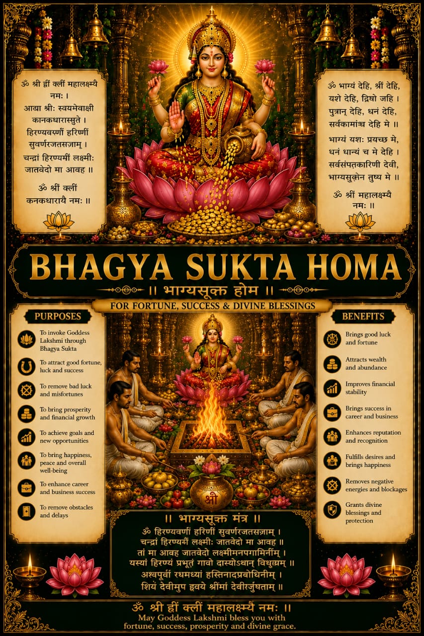 Bhagya Sukta Homa Pooja Samagri Kit