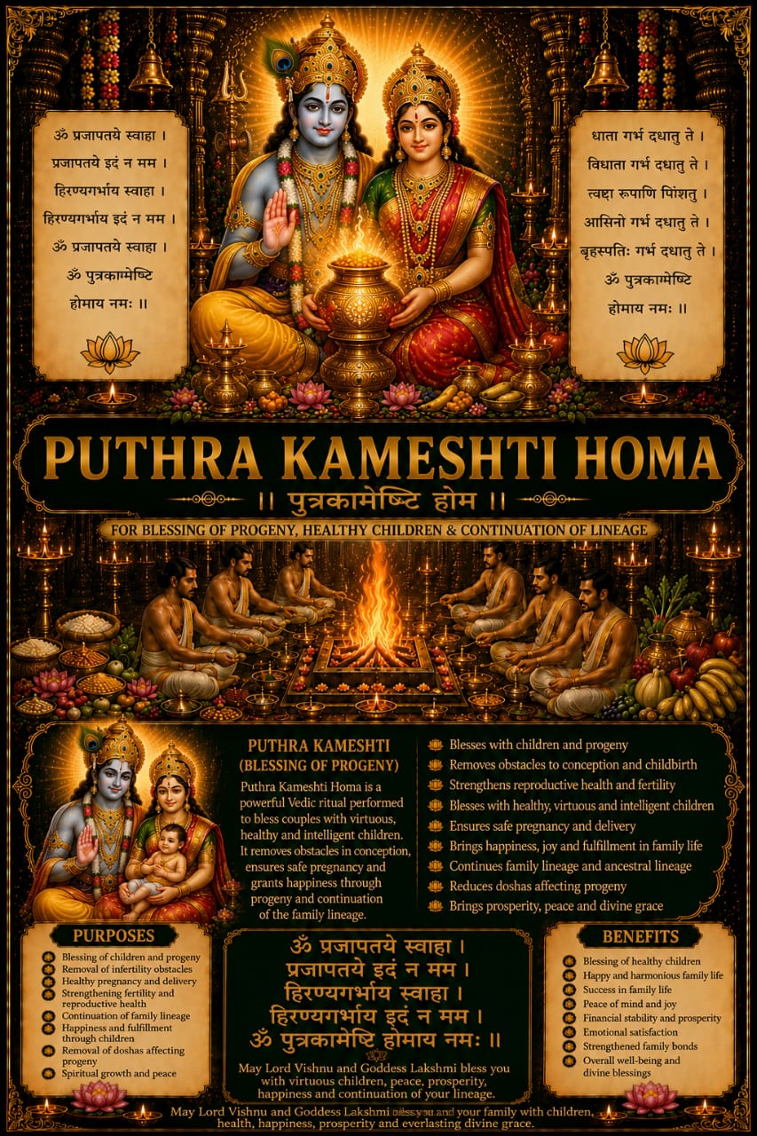 Putra Kameshti Homa Pooja Samagri Kit