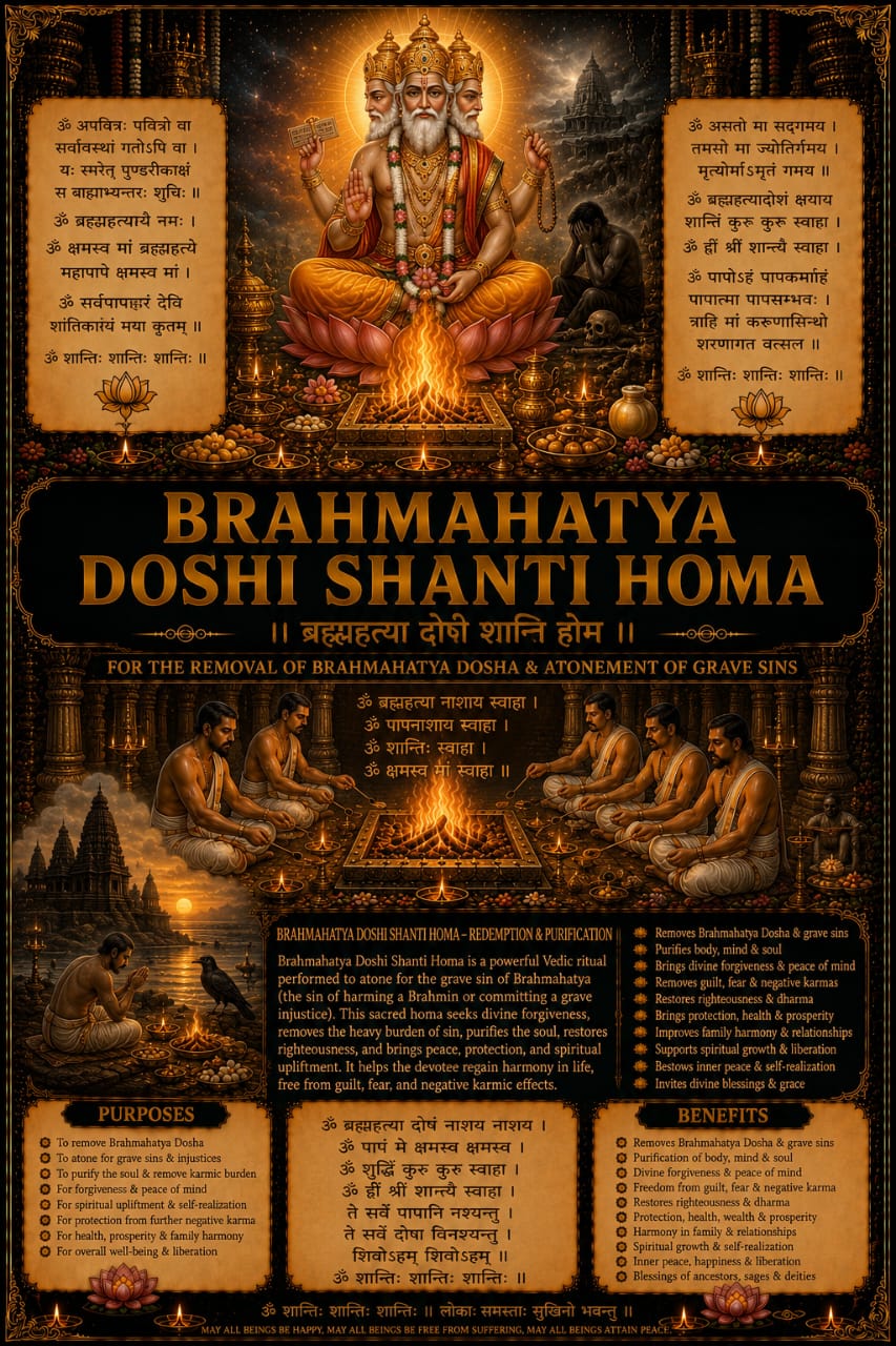 Brahmahatya Dosha Shanti Homa Pooja Samagri Kit