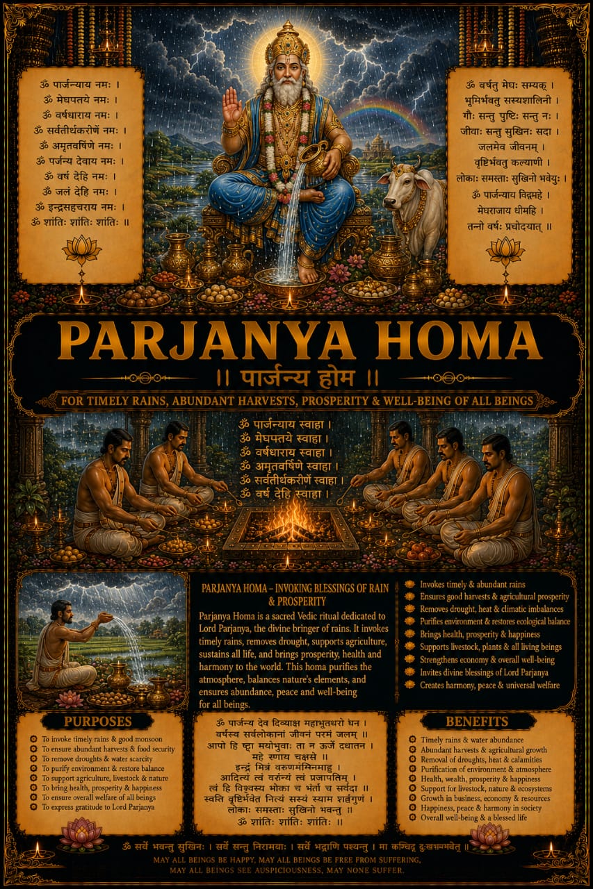 Parjanya Homa Pooja Samagri Kit