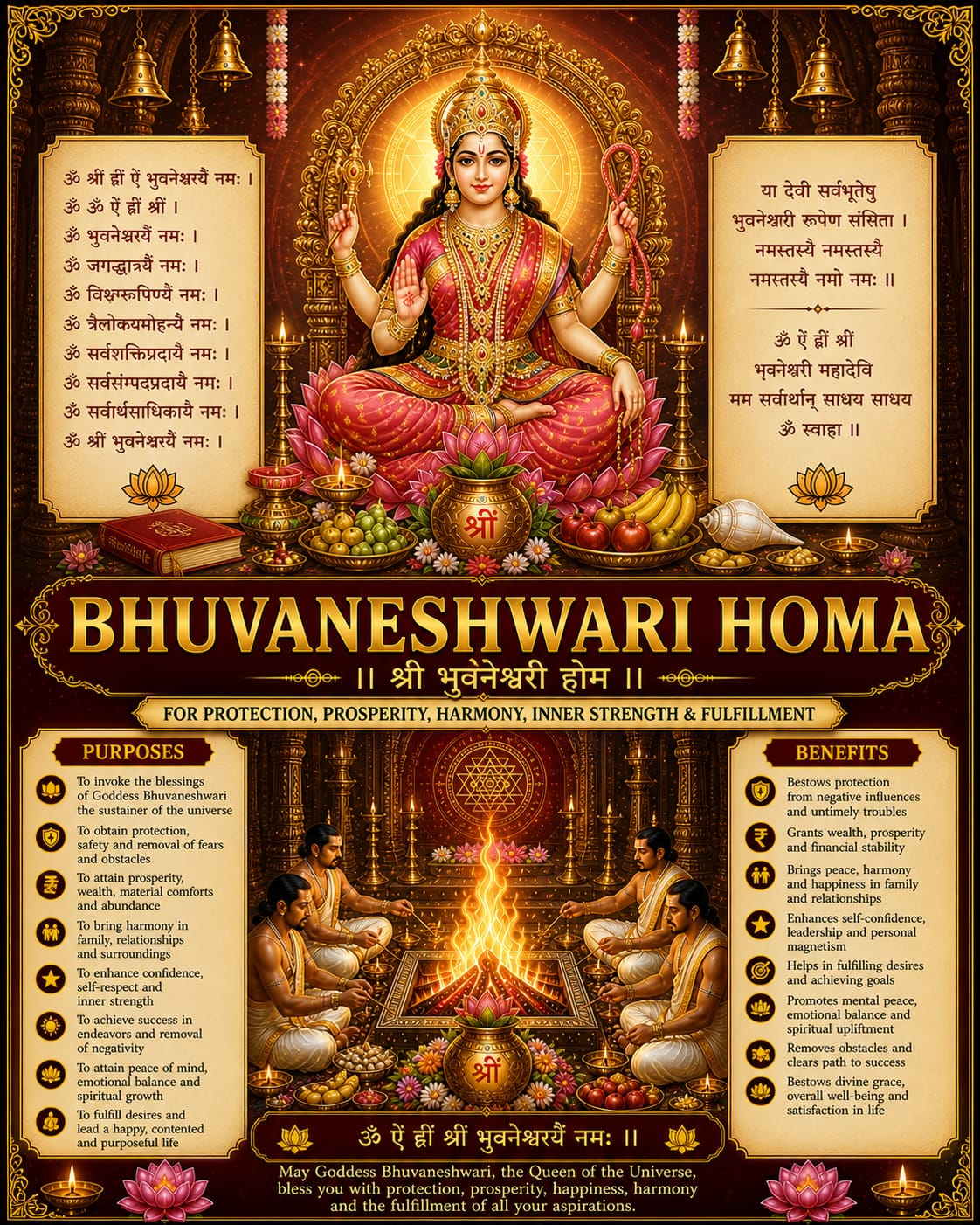 Bhuvaneshwari Homa Pooja Samagri Kit