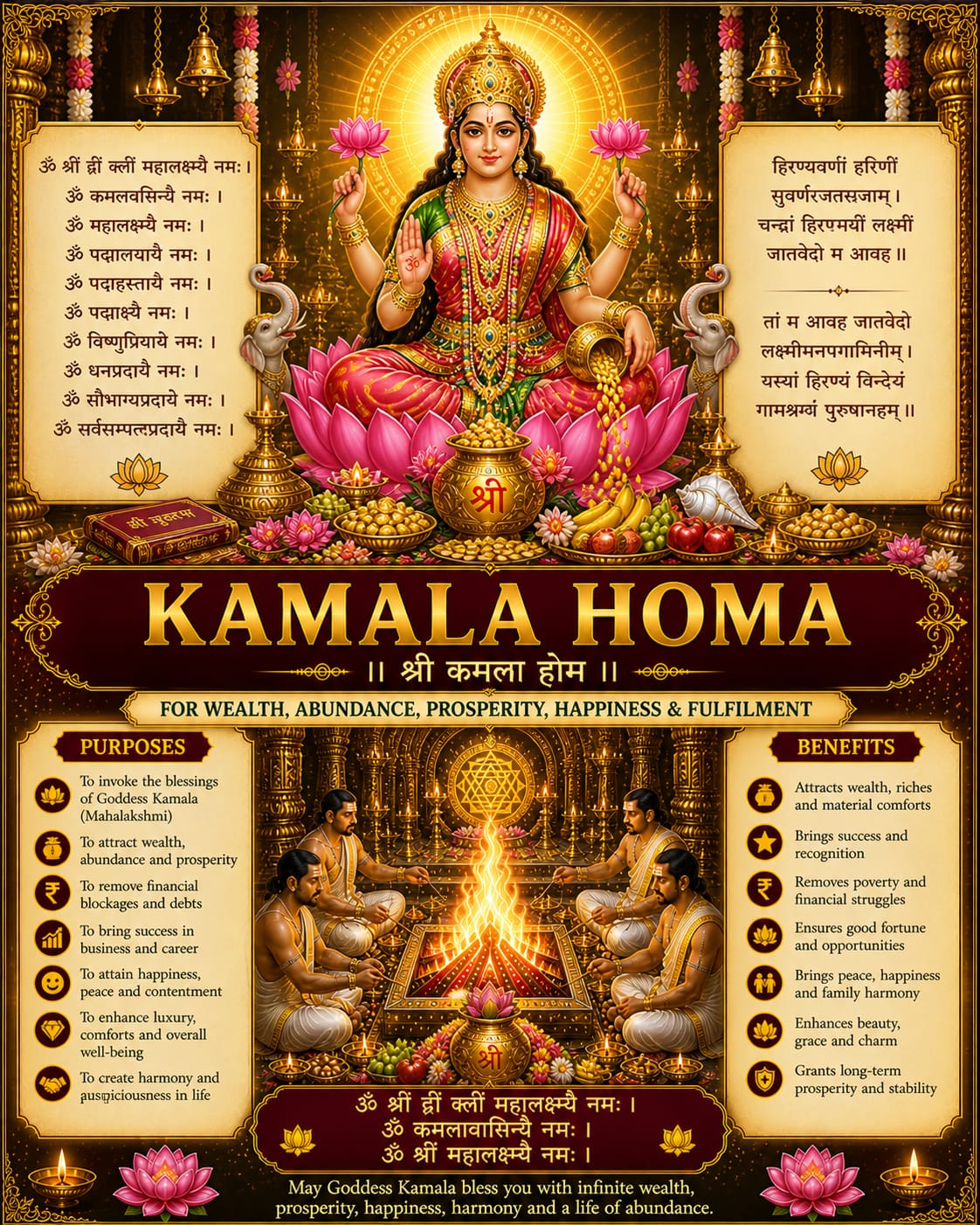 Kamala Homa Pooja Samagri Kit