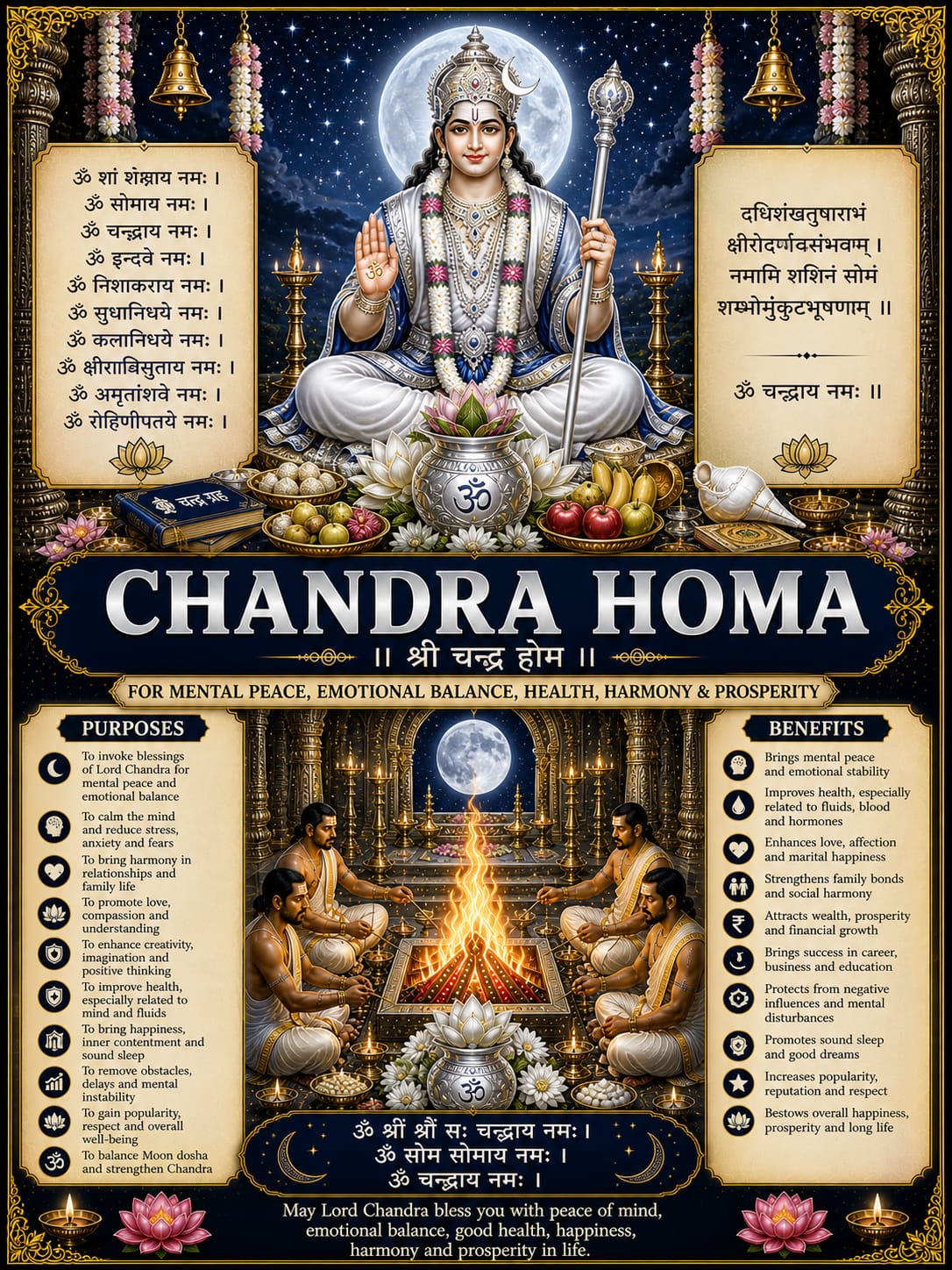 Chandra Homa Pooja Samagri Kit