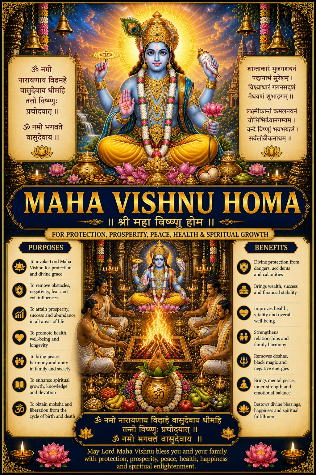 Maha Vishnu Homa Pooja Samagri Kit