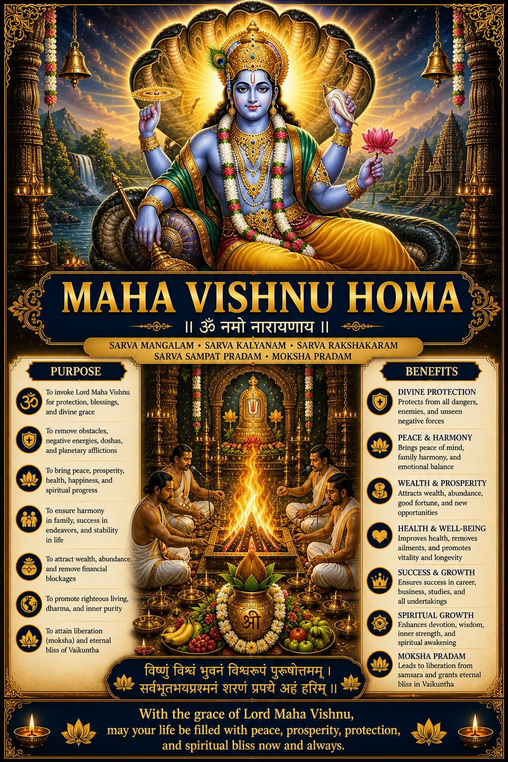 Maha Vishnu Homa Pooja Samagri Kit