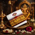 PATTAR PANCHE -white big border image 0