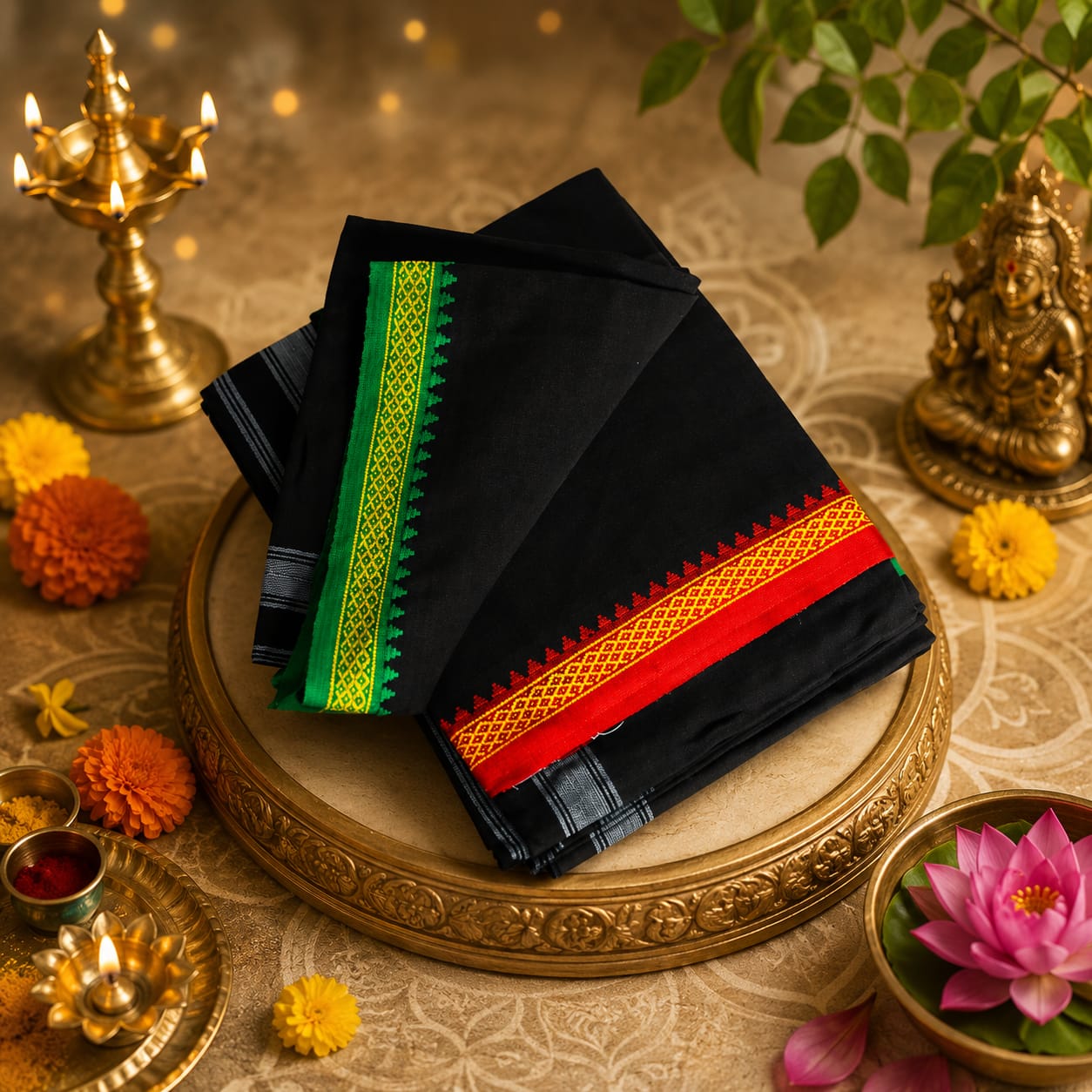 Panche- 4 yards/black image 3